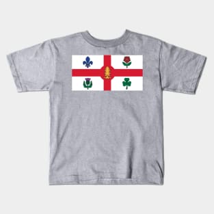 Flag of Montreal, Quebec Kids T-Shirt